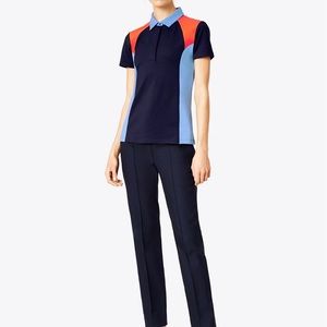 TORY SPORT COLOR-BLOCK PIQUÉ POLO NWT